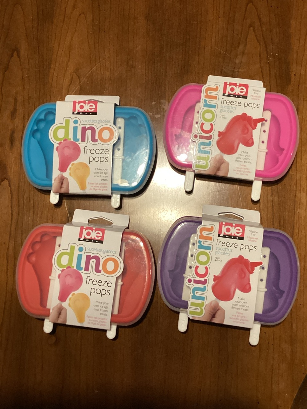 Joie Dino & Unicorn Freeze Pop Molds